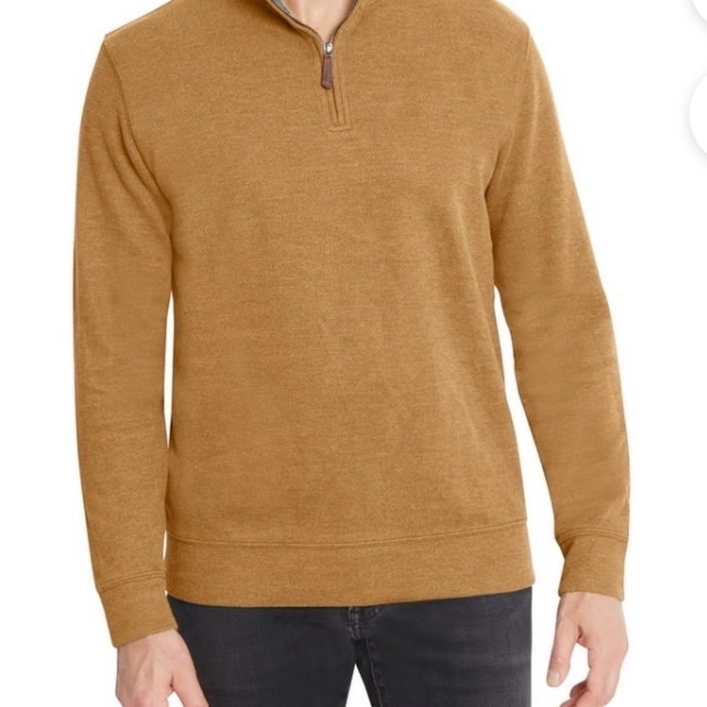 Land End Men's Quarter  Zip Up Sweater